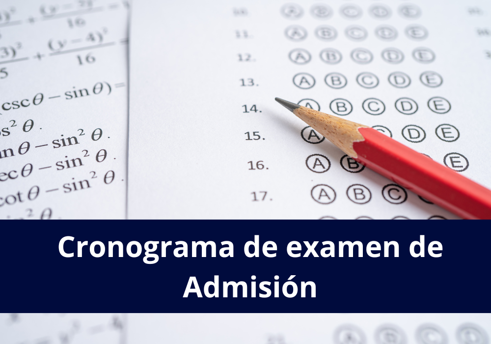 Cronograma de Examen de Suficiencia